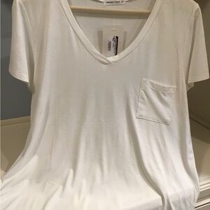 Wasabi & Mint White T-Shirt Sz L